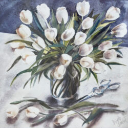 Borchert, Brigitta: Weiße Tulpen